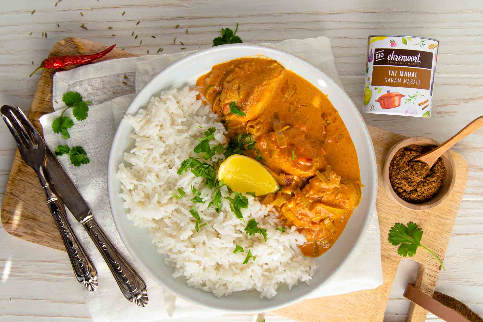 Butter Chicken mit BIO Taj Mahal Garam Masala von ehrenwort. Genussmomente|Butter Chicken mit BIO Taj Mahal Garam Masala von ehrenwort. Genussmomente|Butter Chicken mit BIO Taj Mahal Garam Masala von ehrenwort. Genussmomente