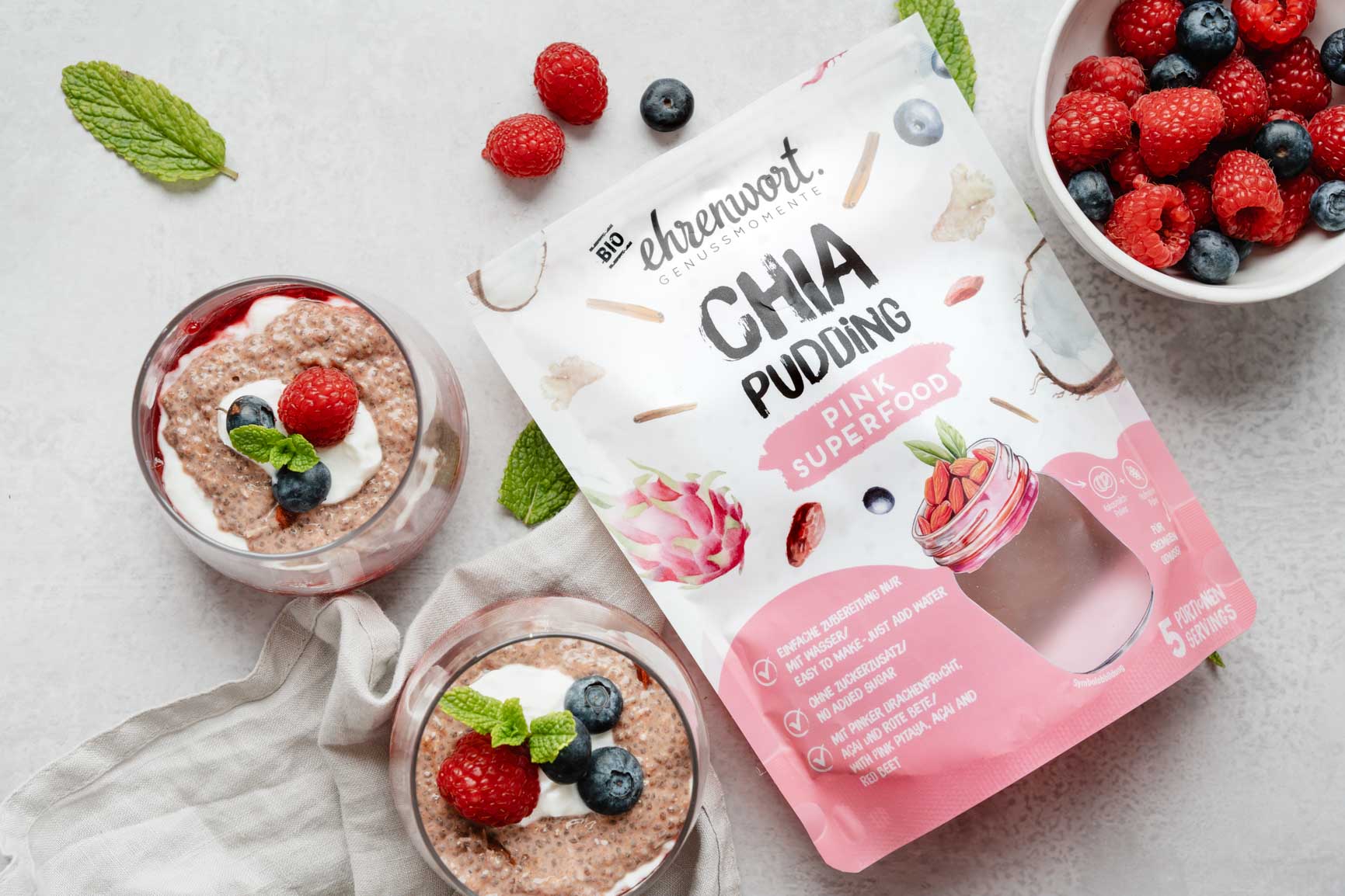 Pink Superfood Chia Dessert – Cremig, fruchtig & einfach himmlisch 💕