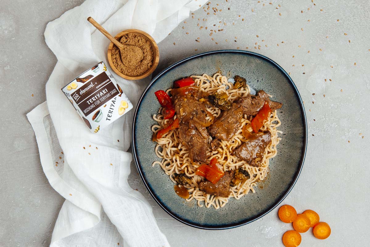 BIO Beef Teriyaki Rezept|